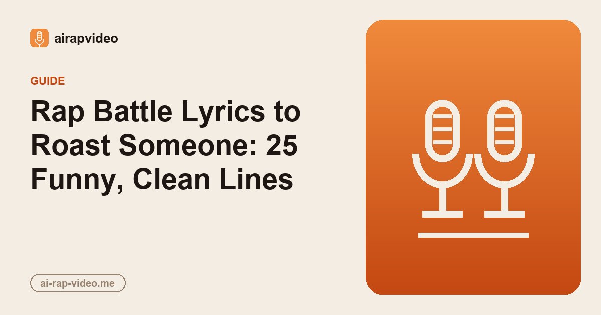 Rap Battle Lyrics to Roast Someone: 25 Funny, Clean Lines