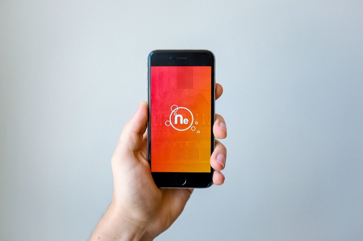 A phone ready to post a vertical rap video